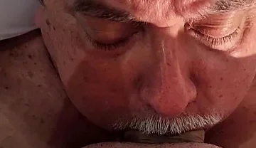 Boy Cumming on Stepdaddy