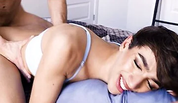 Power Bottom Femboy Rides Huge Dick Then Takes Rough Doggystyle Pounding