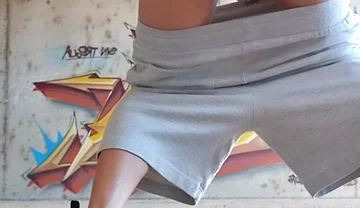 In a Thong Fingering Me Outdoors