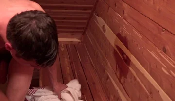 Colby in the Sauna