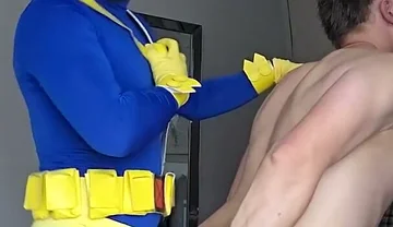Fucking My Step Brother After Yhe Fancy Dress Party He Told Me Leave My Cyclops Outfit on