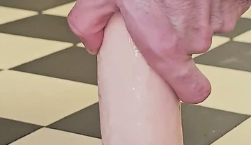 Dildo Fuck in the Kitchen