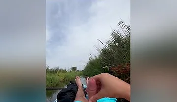 One Guy Fun In River