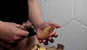 Fuck A Big Mac And Cum On Food To Eat