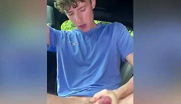 Twink Jerking Off In Car In Public - Tpk