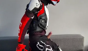 A Very Excited Biker Marked His New Fox Boots