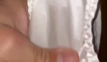 White Silky Panties Getting Drenched