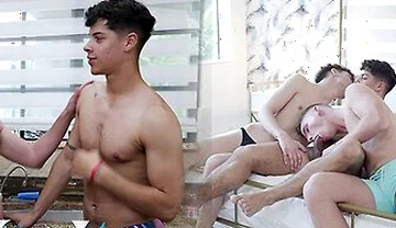 Nastytwinks - Poolboy - Jack Waters, Jordan Haze, Zayne Bright - Hot Twinks Fuck Their Poolboy Raw