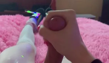 Silly Femboy Plays With Himself And Makes A Milky Mess Heheo(^^)o