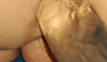 Twink Fucks a Toy with a Big Dildo Bareback with Amazing Sound