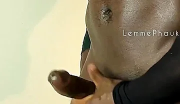 Big Muscular Dude Needs Someone to Cum Mouth His Big Black Cock