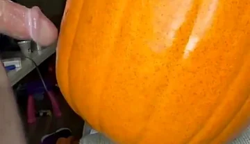 Pumpkin Makes Me Cum Twice!!!