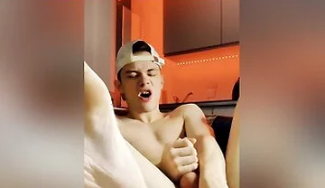 Twink Boy Fucks Him Self With A Dildo Hard And Sucks It Then Cums Extremly Hard ( Jack Davis)