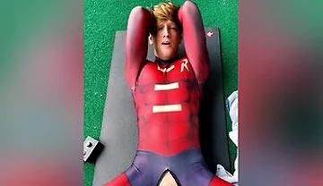 Halloween Costume Twink Super Hero Cosplay Porn Compilation