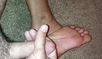 Jerked off on to My Feet