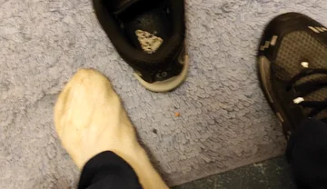 Dirtyjunkbro (dj -bro) in the Toilet, Totally Wet, Dirty Pissed Socks and Sports Shoes