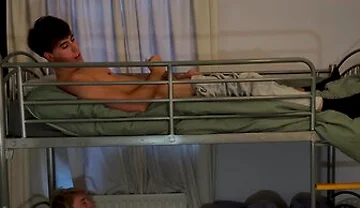 Stepbrothers Share A Bunk Bed And Experiment Ending In Rough Flip Fuck And Cumshot