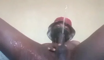 Naughty Guy Peeing on Himself