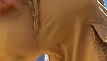 Amazing Bulge in Kaki Shorts