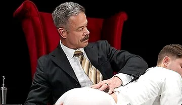 Sexy Mustached Dilf Reece Scott Spanks Hot Cute Twink