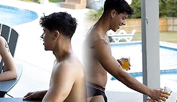 Nastytwinks - Outdoor Shower - Jay Angelo Takes Shower When Jordan Haze Joins, Bareback Shower Fuck