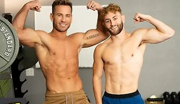 Horny Gym Instructor Sumner Blayne Sets His Eyes On Cute Bottom Jackson Cooks