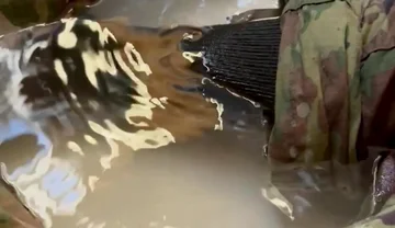 First Piss-pee Video! Watch While Army Specialist Gets in a Tub in Uniform and Begins to Wet Himself!