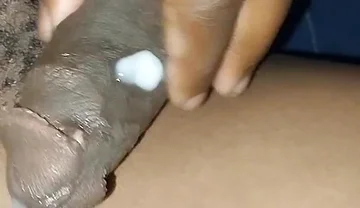 Virgin Asshole and Thick Cum on My Fat Cock