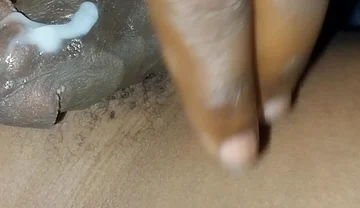 Virgin Asshole and Thick Cum on My Fat Cock