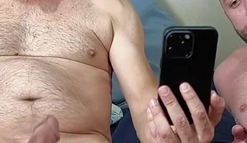 Me and My Stepson Jerking off Together