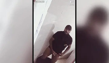 Security Guard Masturbating at Work
