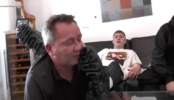 German masters sneaker licking old men