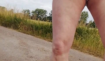 Nudist Fun in Nature with White Underpants