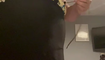 Cock and Ball Bondage with Crossdress to Go Out