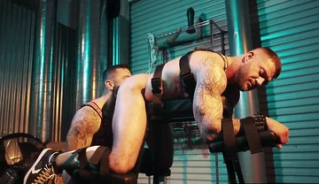Muscly Sub Railed By Hairy Dom Brazil With Drew Valentino And Tryp Bates