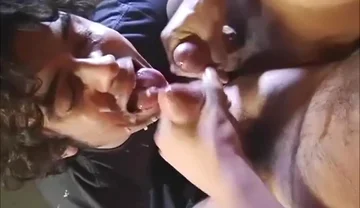 Long Haired Sluts Throat Used By Two Bald Jocks