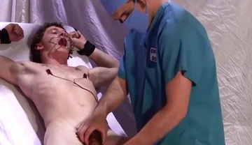 Takes Anal Play After Excruciating Nipple Shock