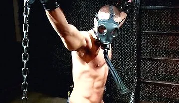 Restrained Sub Dirk Caber Receives Hard Flogging