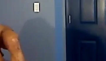 Kennie Jai Works Out in Front of Roommate...and Things Start to Heat up Real Quick!!