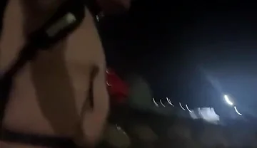 Risky Naked Walk Industrial Area