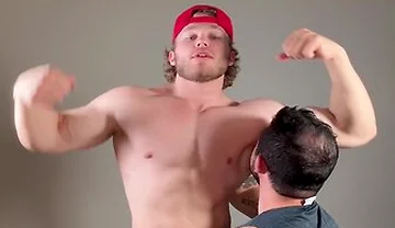 Muscle Stud Makes Boy Sniff Pits