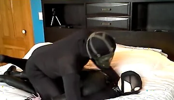 Black Masked Spandex Humps Masked Orca Dummy