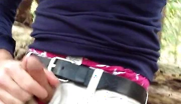 Caught Jerking-off In The Woods. I Found This Video Of Me Jacking Off When Someone Walks Up On Me