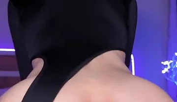 Femboy with Big Ass Rides a Dildo