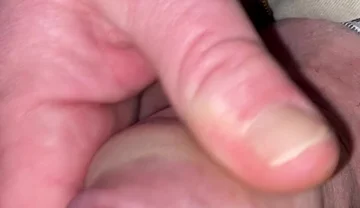 Close up Edging Tight Foreskin with Big Cockhead