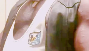 Muscle Stud Leather Denim Boots Smoking Solo Titpig