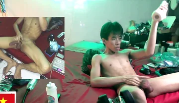 Asian Boy Cum