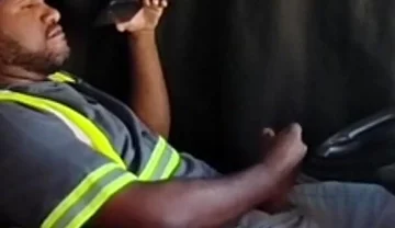 Lunchtime, Alone Inside the Truck.