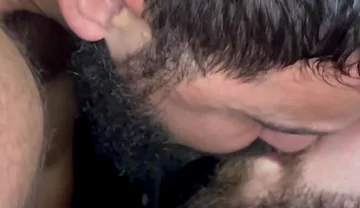 Hairy Gay Bear Top Deepthroat, Rimming, and Balls-deep Anal Pounding in Sweaty Cum-filled Hookup