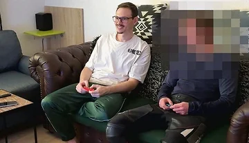 Mike Loses Bet While Gaming and Has to Give His Shy Straight Friend a Blowjob